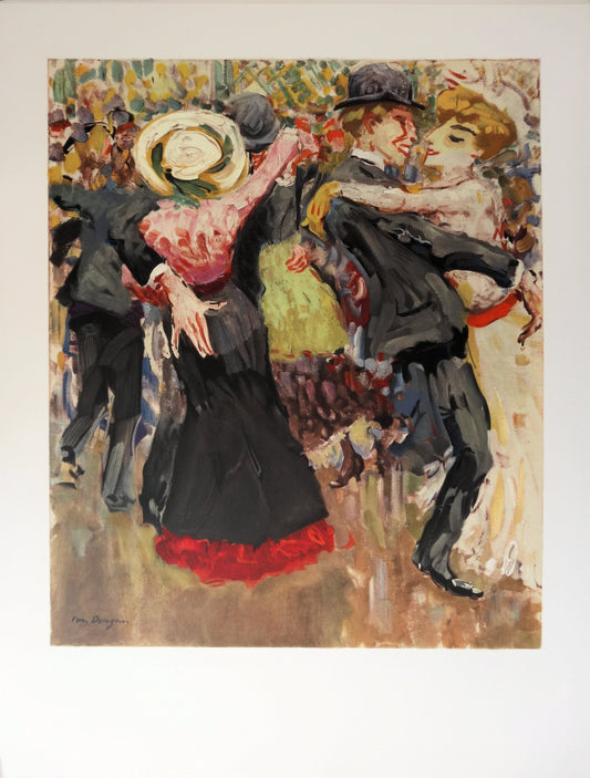Kees VAN DONGEN : Le bal du Moulin de la Galette - Lithographie signée