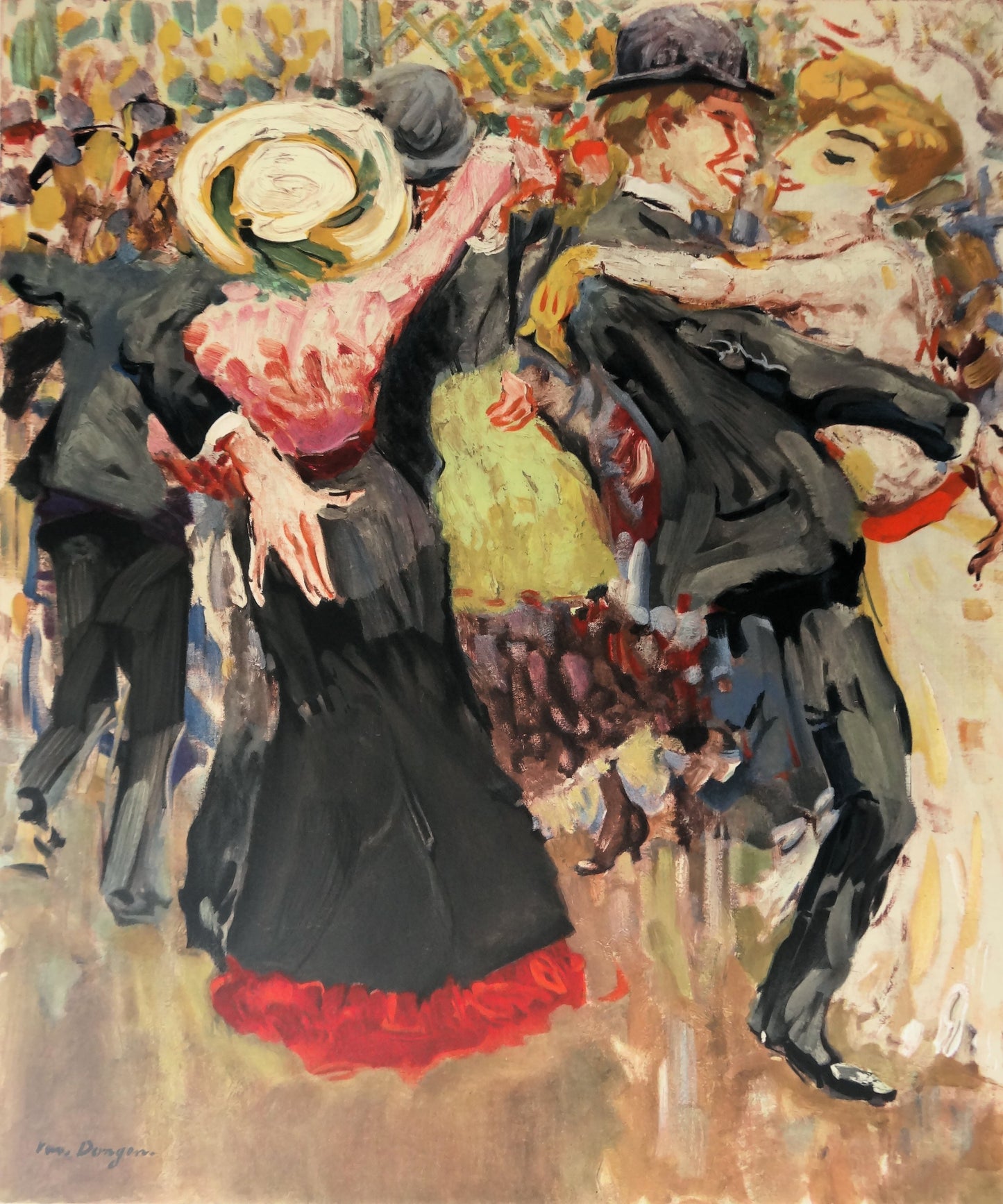Kees VAN DONGEN : Le bal du Moulin de la Galette - Lithographie signée