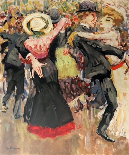 Kees VAN DONGEN : Le bal du Moulin de la Galette - Lithographie signée