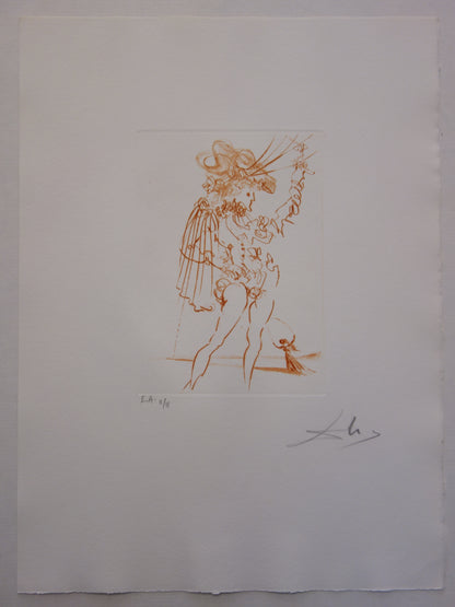 Salvador DALI : Mesure pour mesure - Gravure originale signée