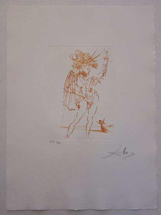 Salvador DALI : Mesure pour mesure - Gravure originale signée