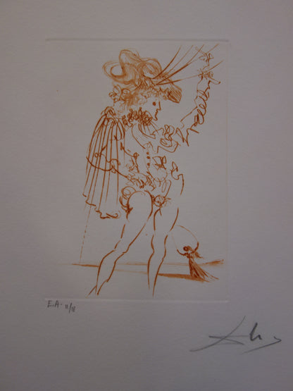 Salvador DALI : Mesure pour mesure - Gravure originale signée