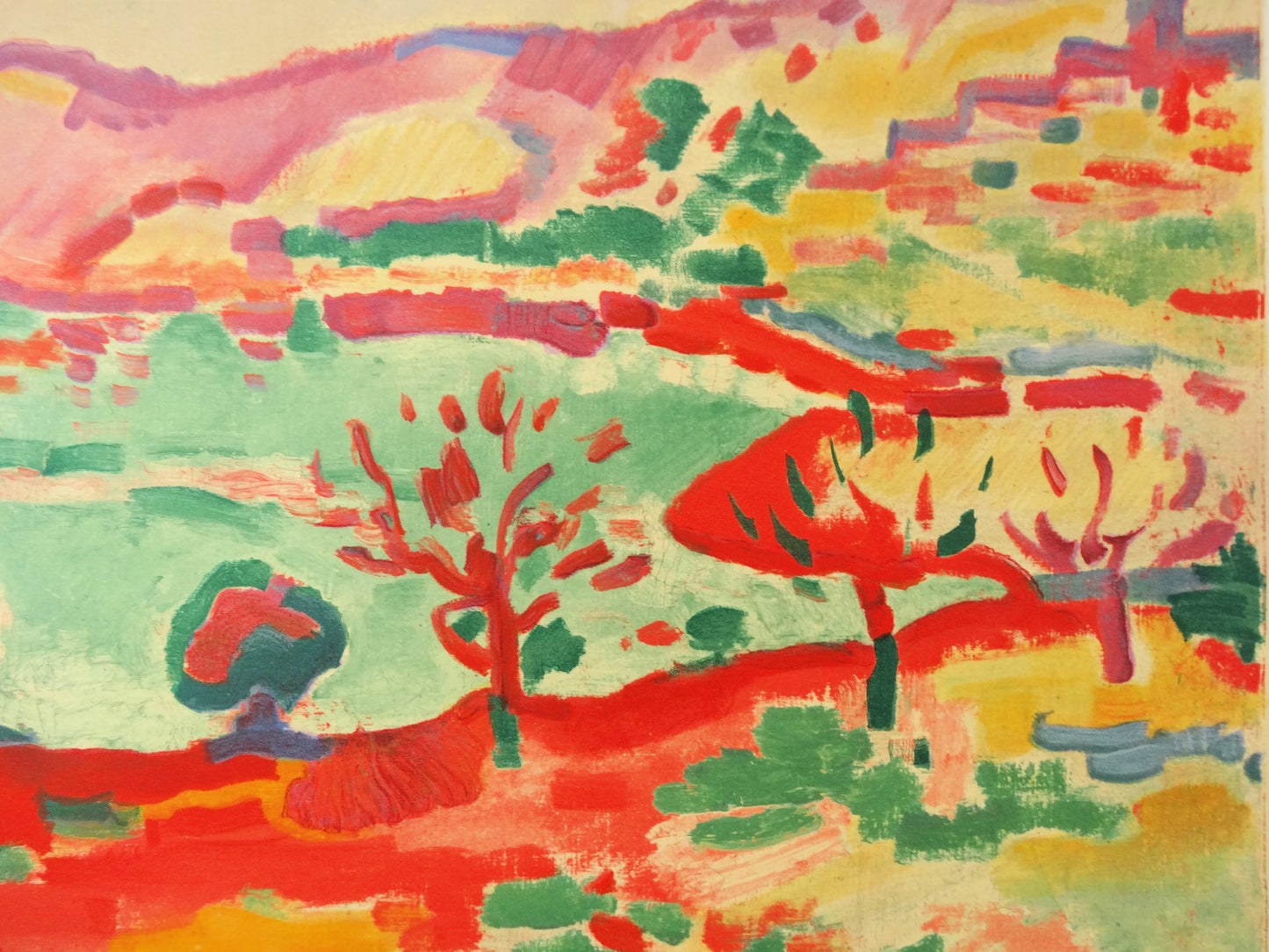 Georges BRAQUE : Paysage à l'Estaque - Lithographie signée