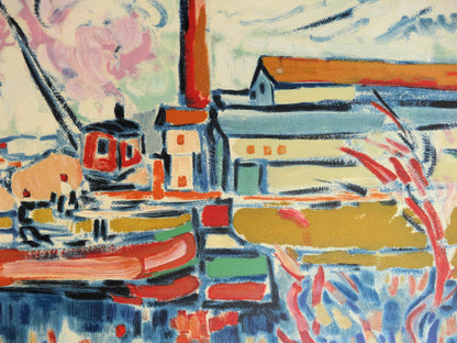 Maurice de VLAMINCK : La Seine à Chatou - Lithographie signée