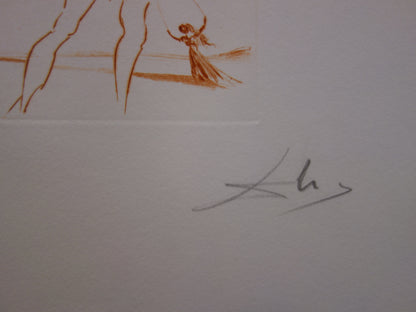 Salvador DALI : Mesure pour mesure - Gravure originale signée