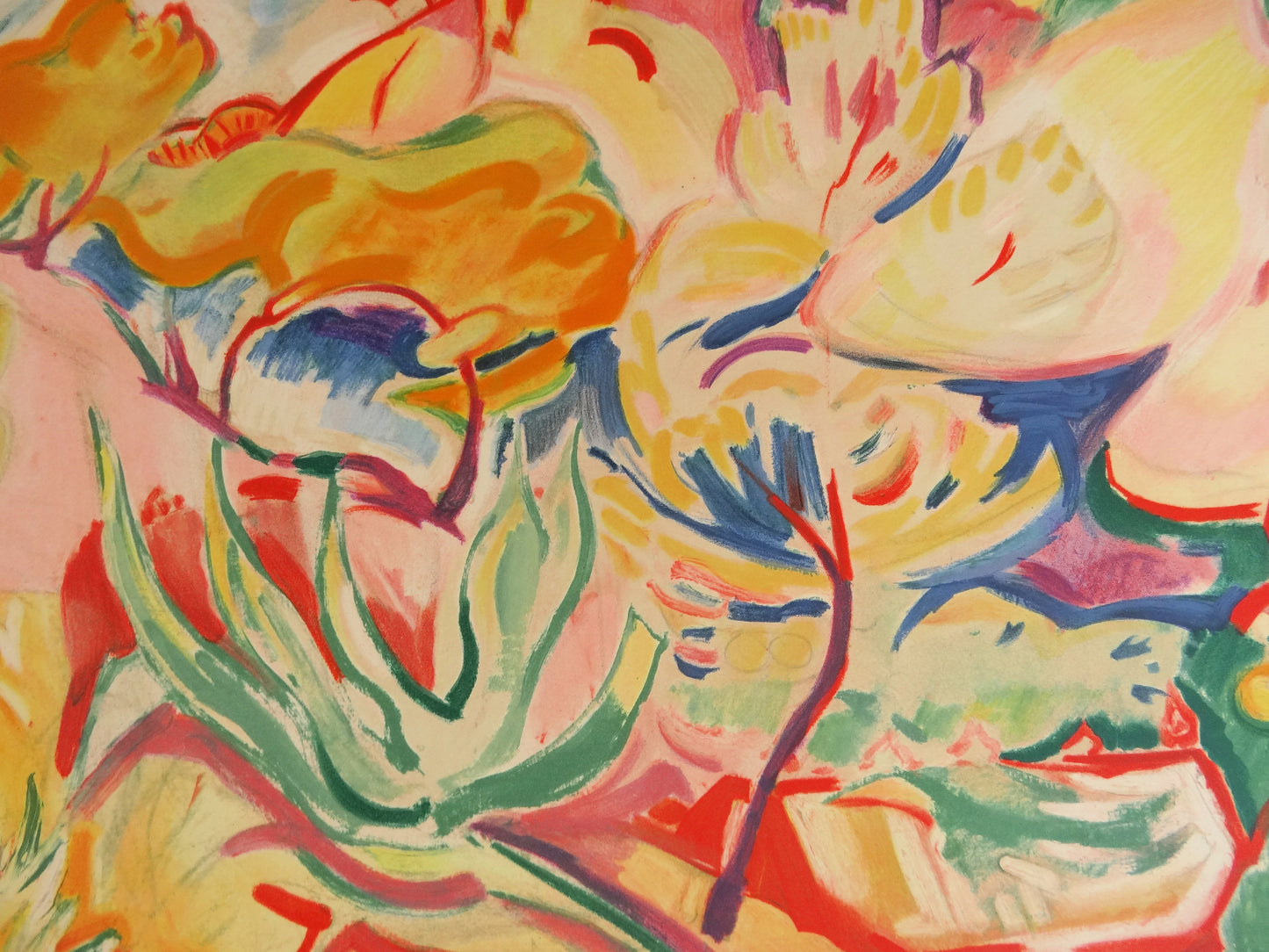 Emile OTHON FRIESZ : Paysage à la Ciotat - Lithographie signée