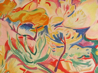Emile OTHON FRIESZ : Paysage à la Ciotat - Lithographie signée