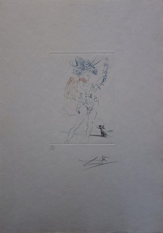Salvador DALI : Mesure pour mesure - Gravure originale signée