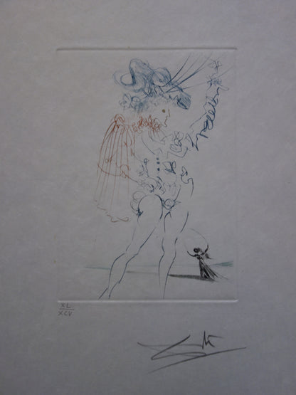 Salvador DALI : Mesure pour mesure - Gravure originale signée