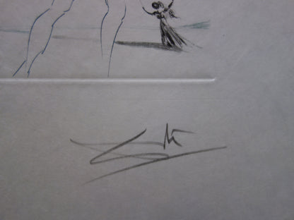 Salvador DALI : Mesure pour mesure - Gravure originale signée