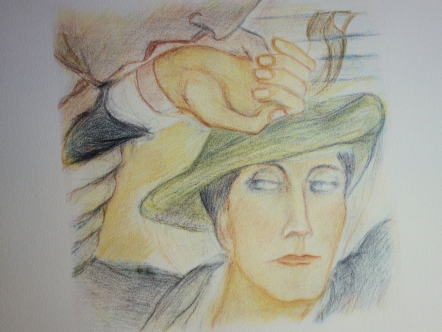 Pierre KLOSSOWSKI : Tête de Roberte - Lithographie originale signée