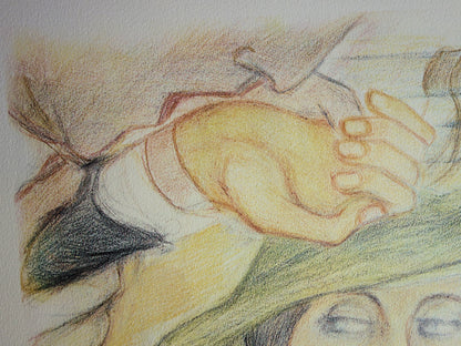 Pierre KLOSSOWSKI : Tête de Roberte - Lithographie originale signée