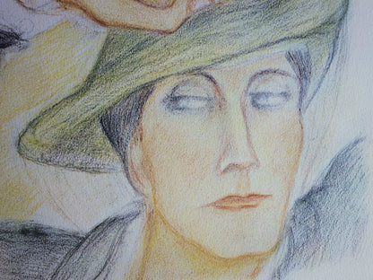 Pierre KLOSSOWSKI : Tête de Roberte - Lithographie originale signée