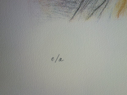 Pierre KLOSSOWSKI : Tête de Roberte - Lithographie originale signée