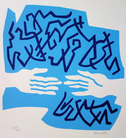 Jean COULOT : Amitié - Sérigraphie originale signée