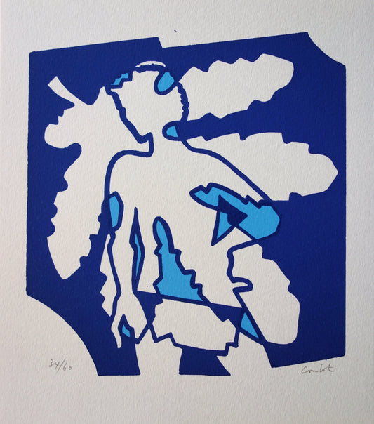Jean COULOT : Homme au chêne - Sérigraphie originale signée