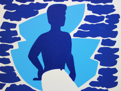 Jean COULOT : Face à la mer - Sérigraphie originale signée