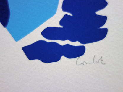 Jean COULOT : Face à la mer - Sérigraphie originale signée