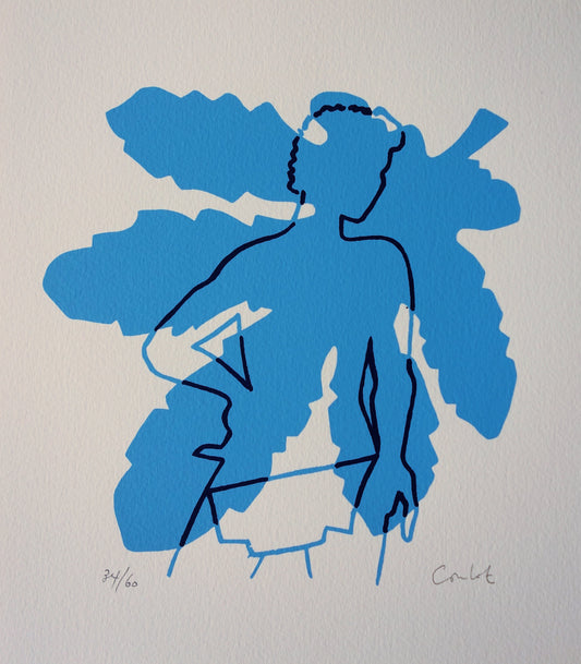 Jean COULOT : L'Homme et le Chêne - Sérigraphie originale signée