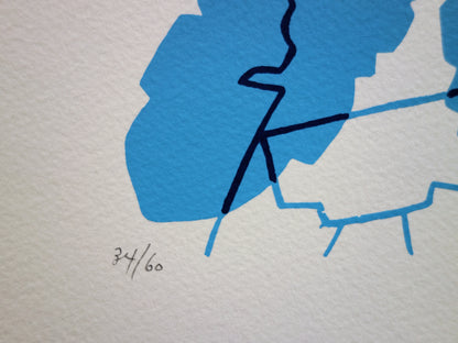 Jean COULOT : L'Homme et le Chêne - Sérigraphie originale signée