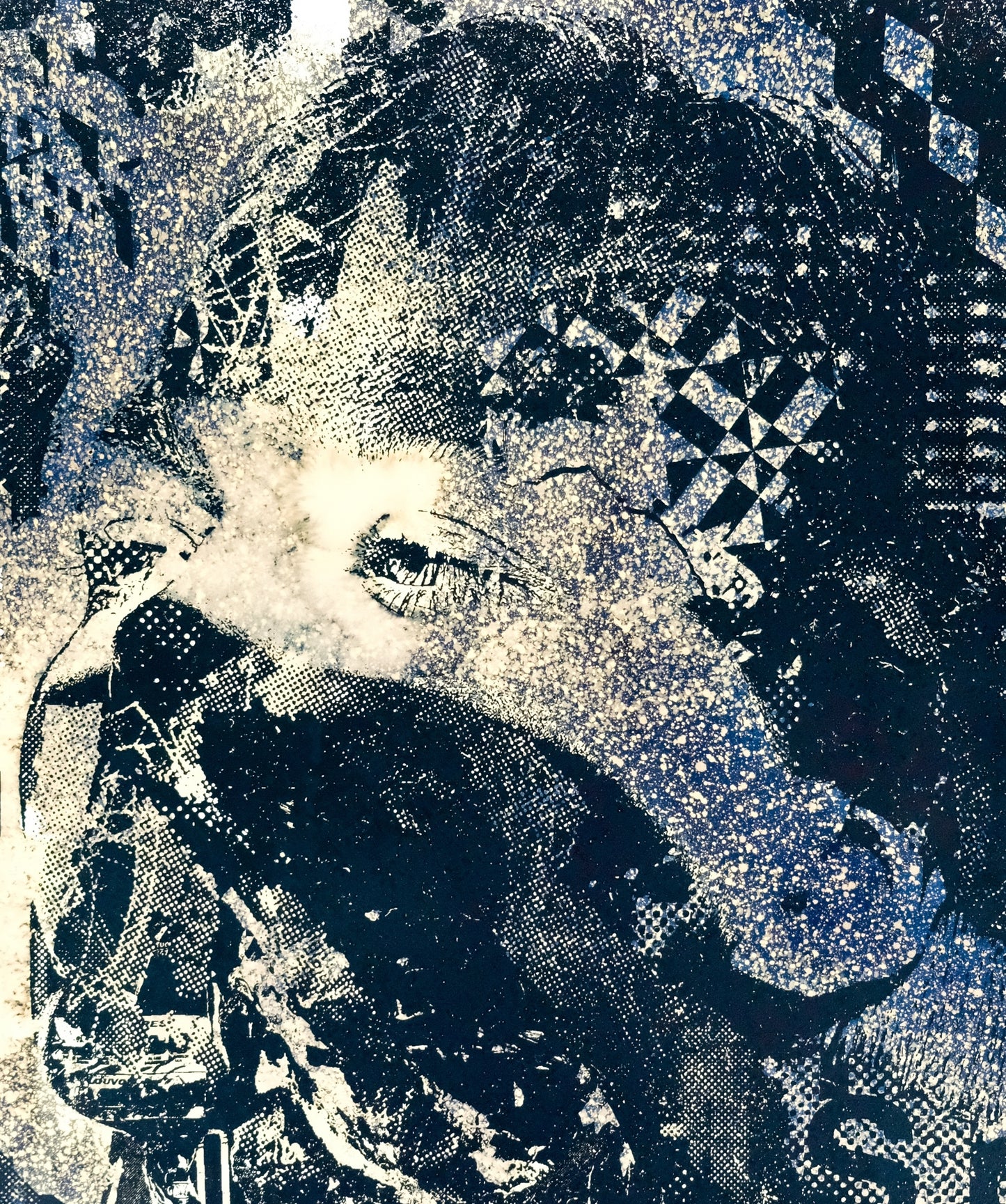 VHILS : Glance - Sérigraphie originale signée