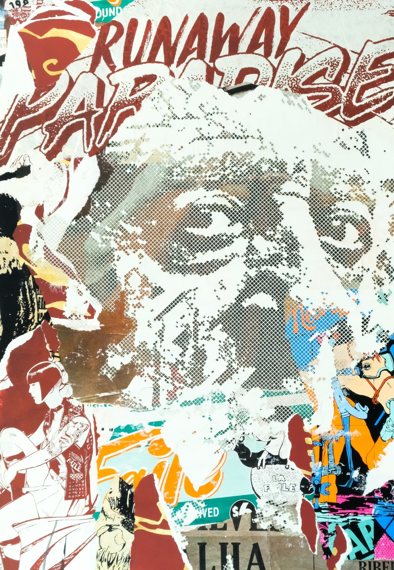 VHILS X FAILE : Substrata - Giclée originale signée