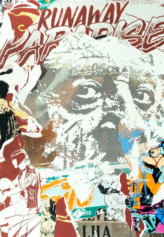 VHILS X FAILE : Substrata - Giclée originale signée
