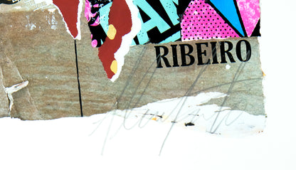 VHILS X FAILE : Substrata - Giclée originale signée