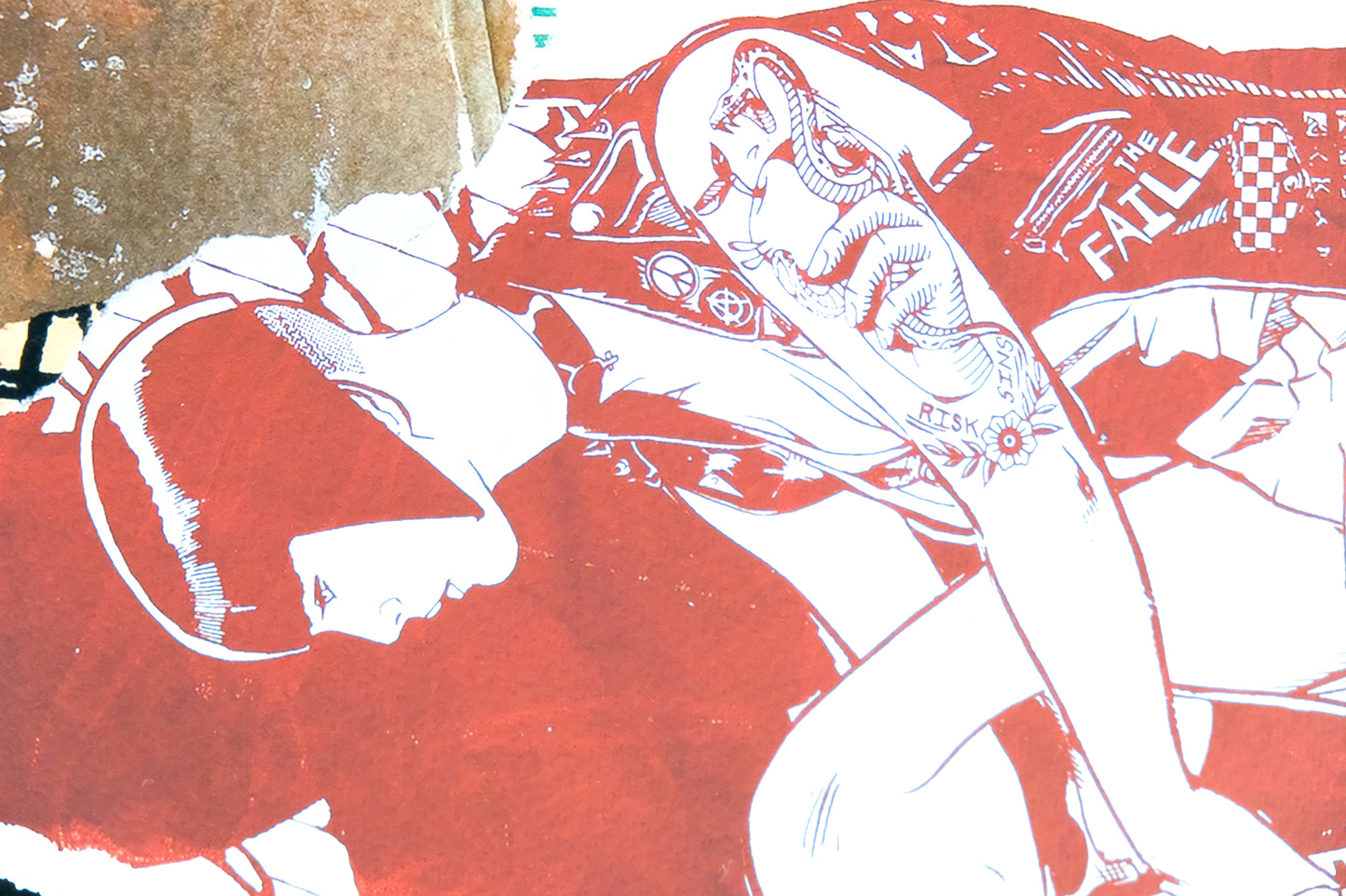 VHILS X FAILE : Substrata - Giclée originale signée