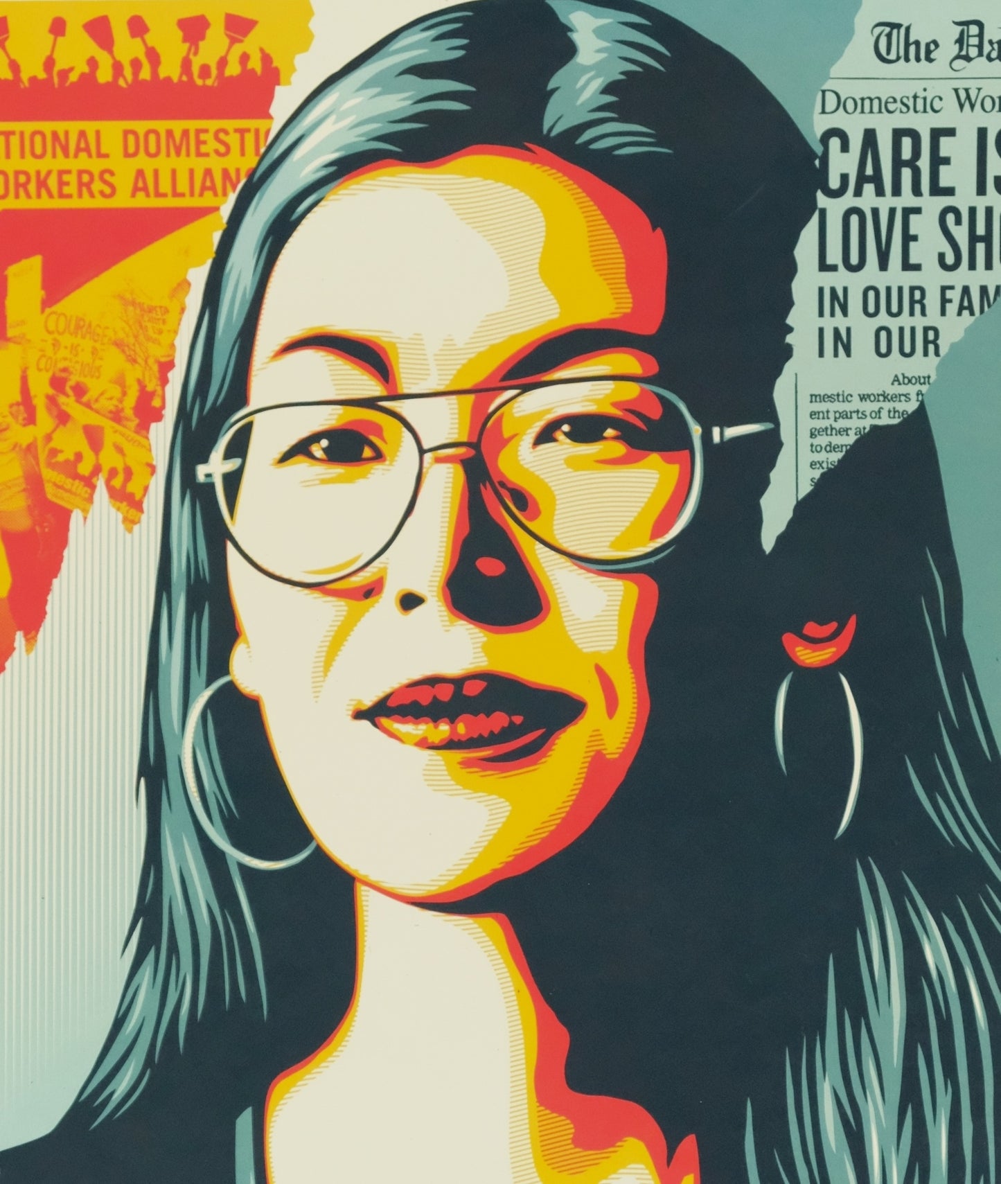 Shepard FAIREY (OBEY) : Reenvision - Lithographie originale signée