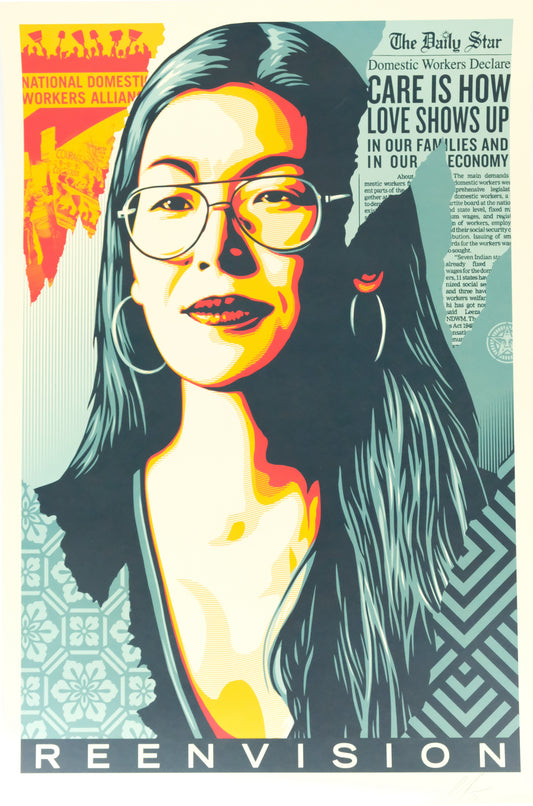 Shepard FAIREY (OBEY) : Reenvision - Lithographie originale signée