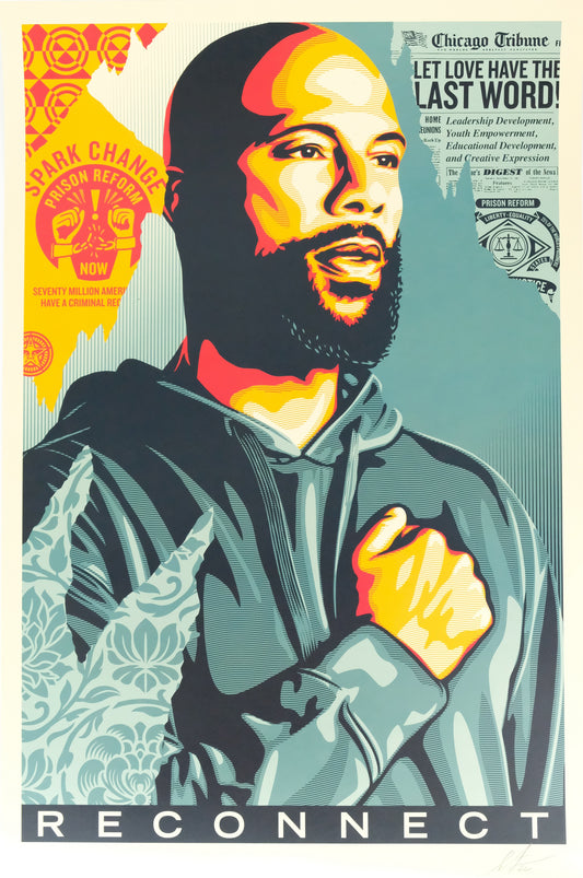 Shepard FAIREY (OBEY) : Reconnect - Lithographie originale signée