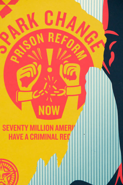 Shepard FAIREY (OBEY) : Reconnect - Lithographie originale signée