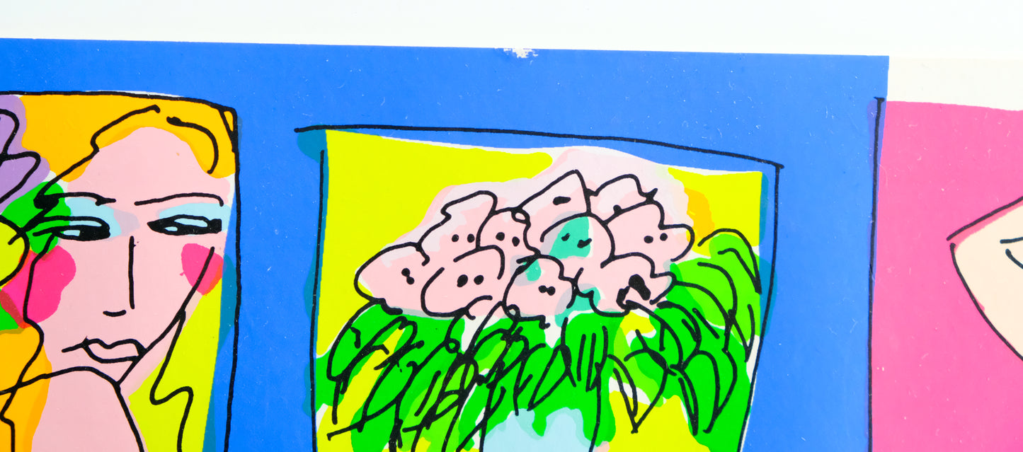 Walasse TING : Things I like (Bleu) - Sérigraphie originale signée