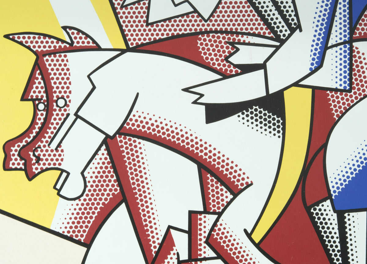 Roy LICHTENSTEIN : The red Horseman - Lithographie