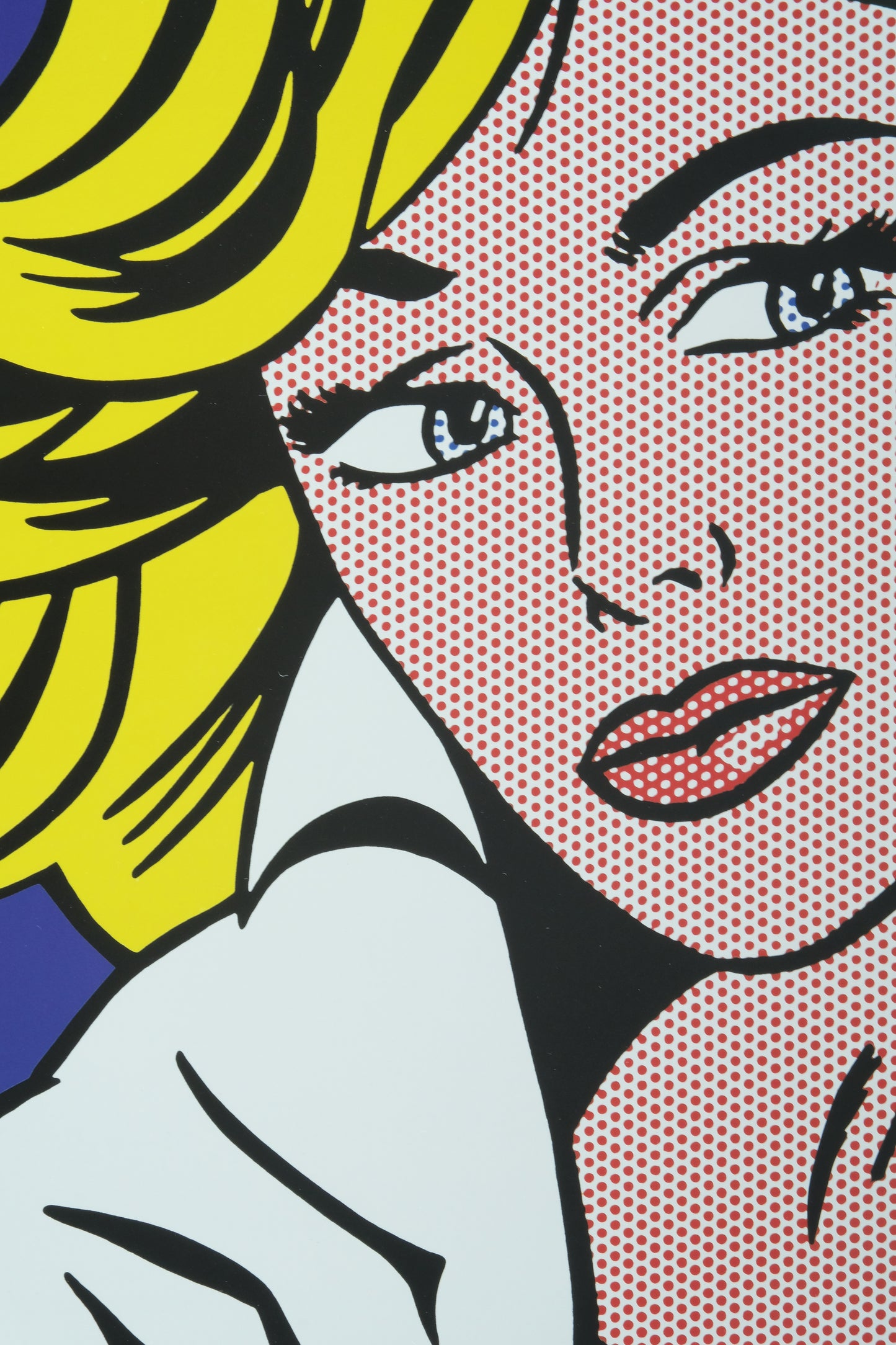 Roy LICHTENSTEIN : May Be Girl - Affiche originale en couleurs