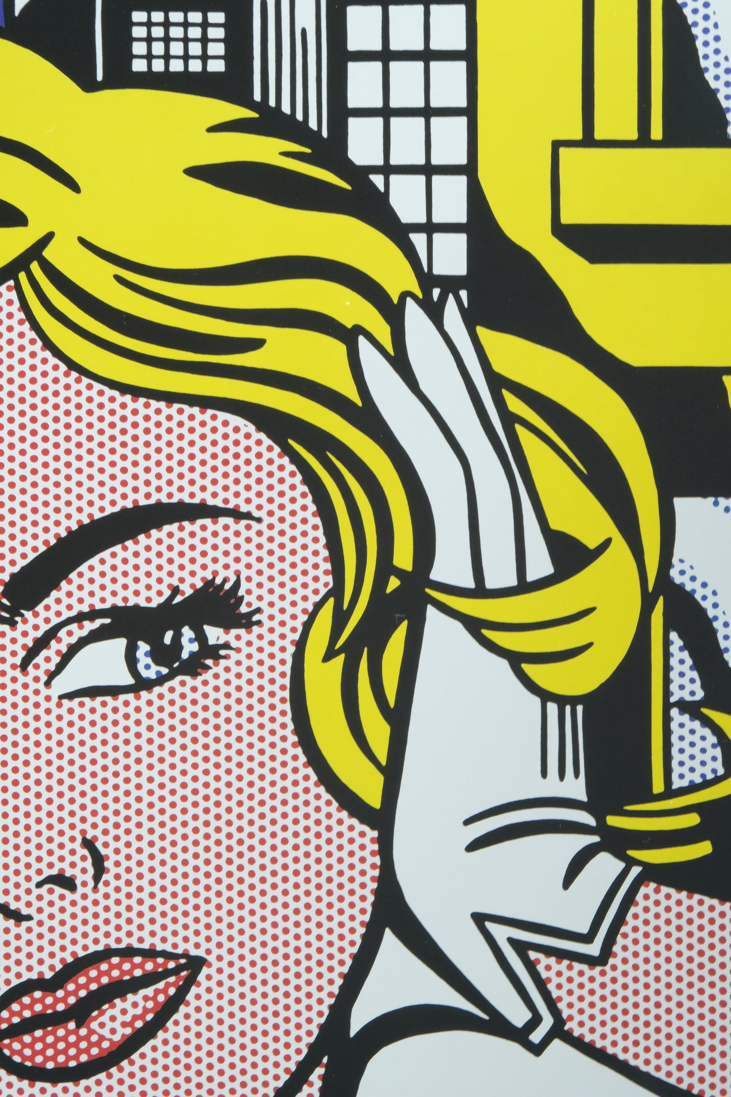 Roy LICHTENSTEIN : May Be Girl - Affiche originale en couleurs