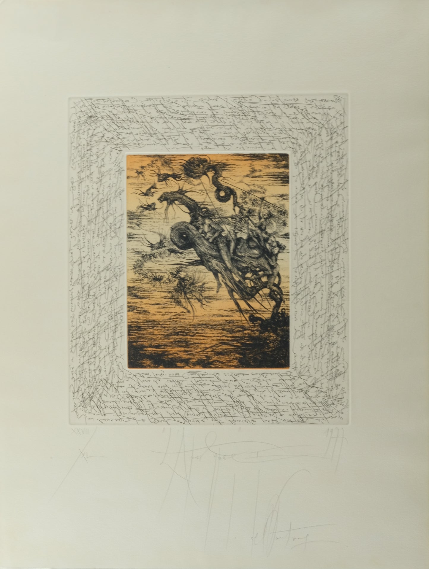Jacques DEFFONTAINE : Apocalypse - Lithographie originale signée