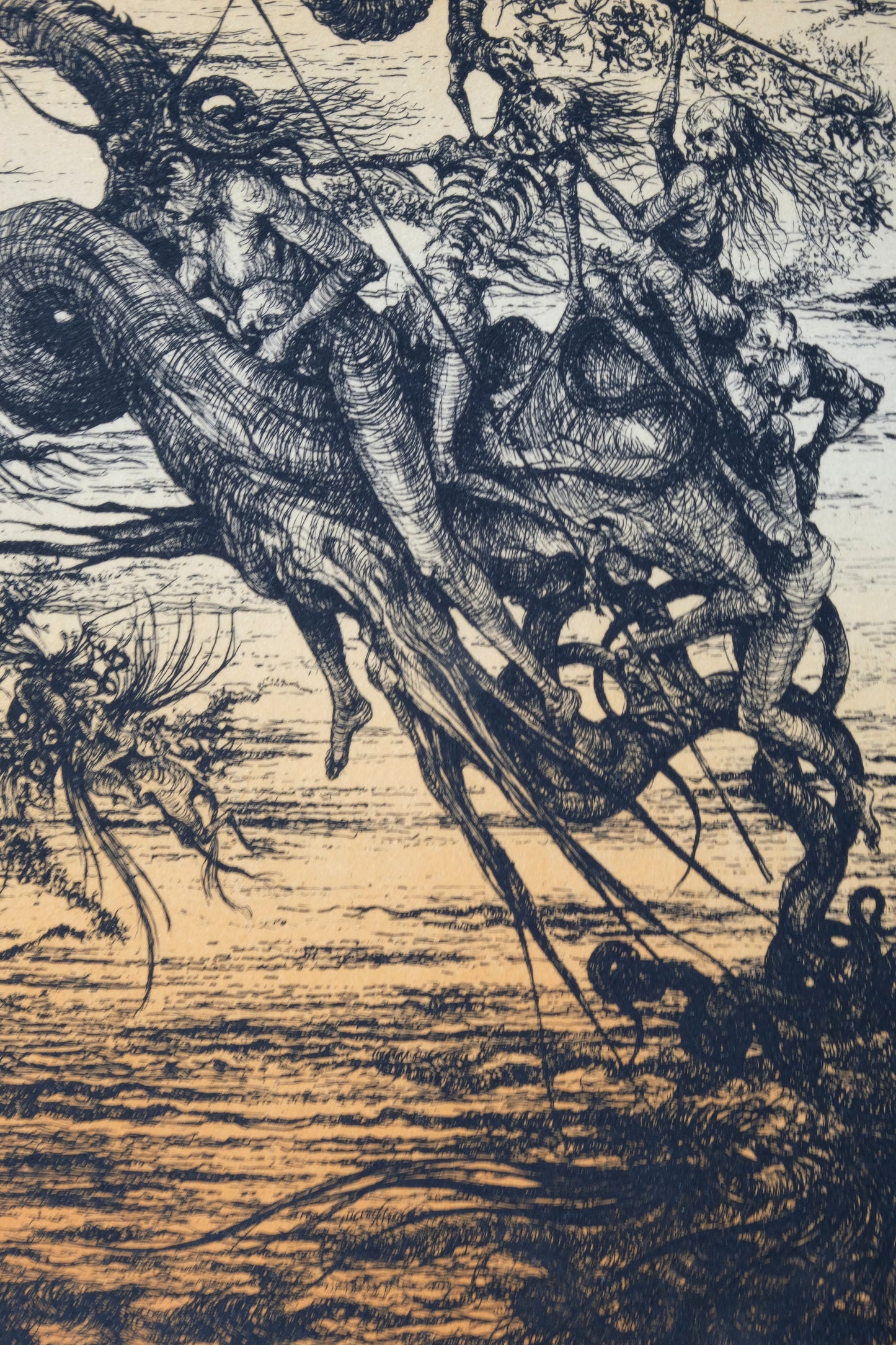 Jacques DEFFONTAINE : Apocalypse - Lithographie originale signée