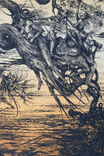 Jacques DEFFONTAINE : Apocalypse - Lithographie originale signée