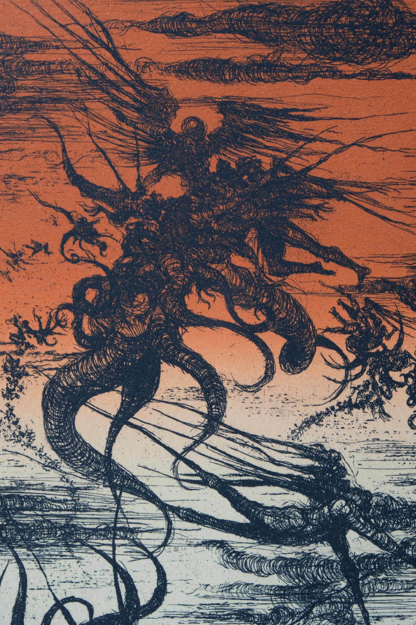 Jacques DEFFONTAINE : La bataille de l'Apocalypse - Lithographie originale signée
