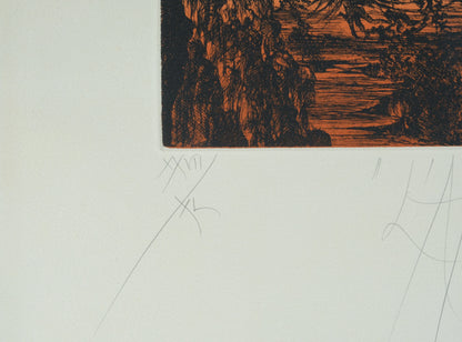 Jacques DEFFONTAINE : La bataille de l'Apocalypse - Lithographie originale signée