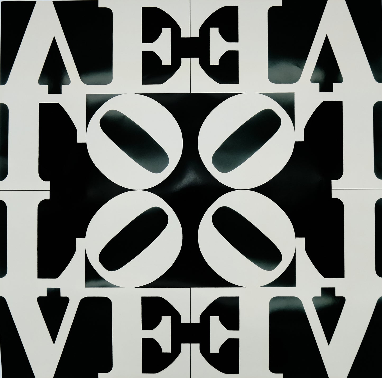 Robert INDIANA : Love rising - Affiche originale en couleurs : manque photo