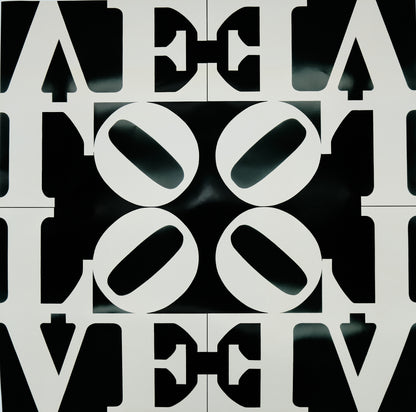 Robert INDIANA : Love rising - Affiche originale en couleurs