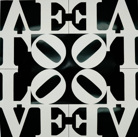 Robert INDIANA : Love rising - Affiche originale en couleurs : manque photo