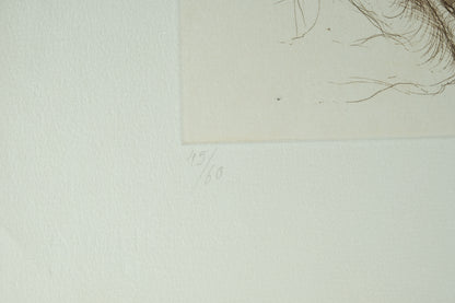 Jacques DEFFONTAINE : Grotesques - Lithographie originale signée