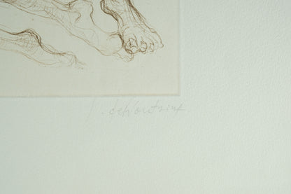 Jacques DEFFONTAINE : Grotesques - Lithographie originale signée