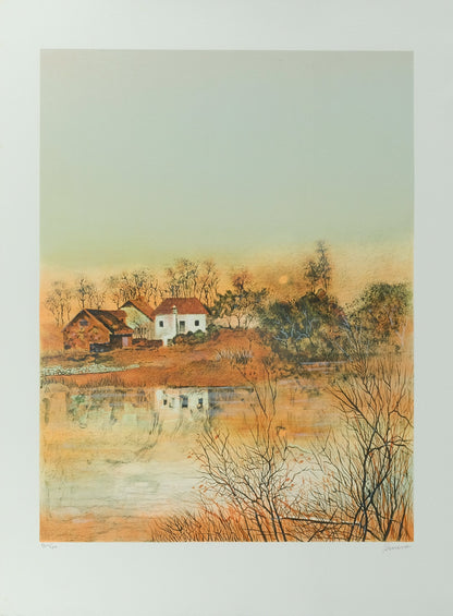 Antonio RIVERA : Coucher de soleil - Lithographie originale signée
