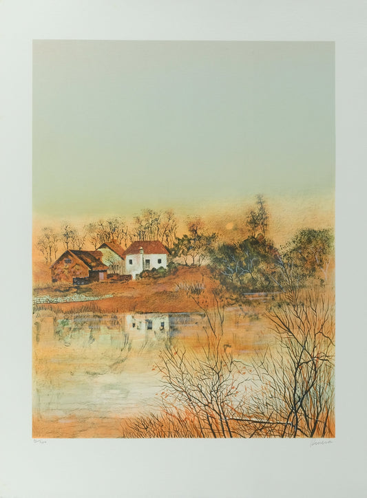Antonio RIVERA : Coucher de soleil - Lithographie originale signée