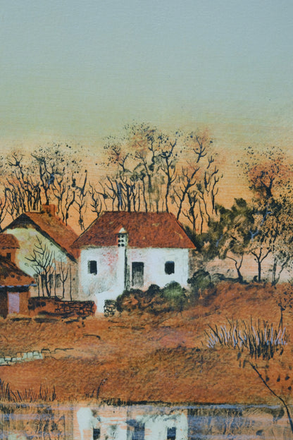 Antonio RIVERA : Coucher de soleil - Lithographie originale signée